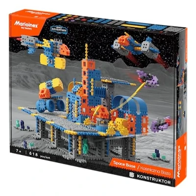 Afbeelding van Marioinex 903919 Mini Waffle Space Base Bouwstenen 618 delige set