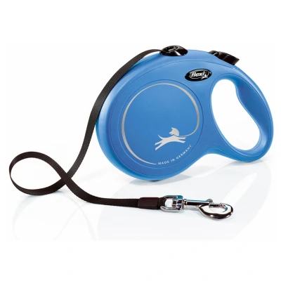 Afbeelding van Flexi Rollijn New Classic Tape Large 8 m Hondenriem Blauw Tot 50 Kg