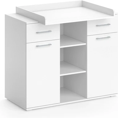 Afbeelding van Vicco Commode Leonie, Wit/Wit, 113 x 109 cm