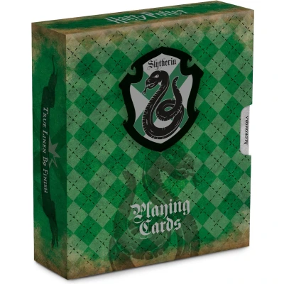 Afbeelding van Cartamundi Speelkaarten Harry Potter Zwadderich Groen/zilver