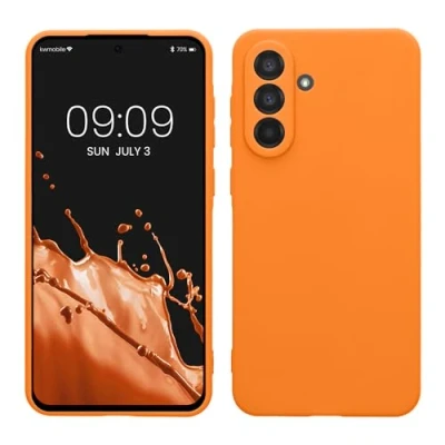 Afbeelding van kwmobile telefoonhoesje geschikt voor Samsung Galaxy A56 5G Hoesje smartphone Precisie camera uitsnede In fruitig oranje