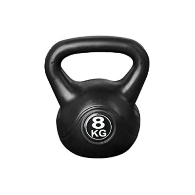 Afbeelding van Kettlebell 8 kg voor binnen en buiten Kunststof Zwart