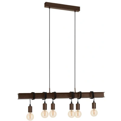 Afbeelding van EGLO Townshend 4 Hanglamp E27 100,5 cm Antiek Bruin