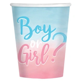 Afbeelding van Gobelets Boy Or Girl? 250ml 8 pièces