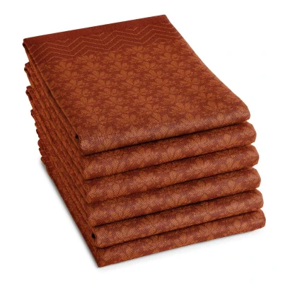 Afbeelding van DDDDD theedoek Petals 60x65cm Rood 6 stuks