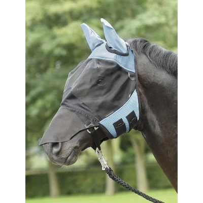 Afbeelding van Vliegenmasker Fly cover pro in roze en azuur blauw Laatste exemplaar!!