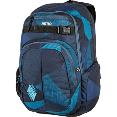 Afbeelding van Nitro Snowboards Chase Rugzak Uniseks Blauw (Fragments Blue) 51 x 37 23 cm, 35 l, Blauwe fragmenten,