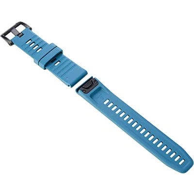 Afbeelding van Garmin QuickFit Siliconen Horlogebandje 20mm Polsbandje Wearablebandje Blauw met Zwarte Gesp