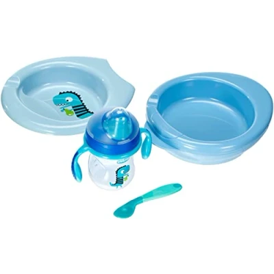 Afbeelding van Chicco Let&#039;s Get Started 6m+ Blue Set 3 Pieces 2019
