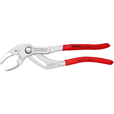 Image de KNIPEX 81 03 250 pince à siphon et connecteur chromée antidérapante gainée de plastique mm