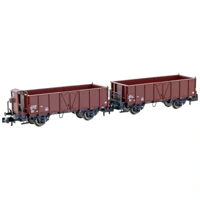 Afbeelding van Hobbytrain H24352 N 2 delige set open goederenwagons M6 van de SBB