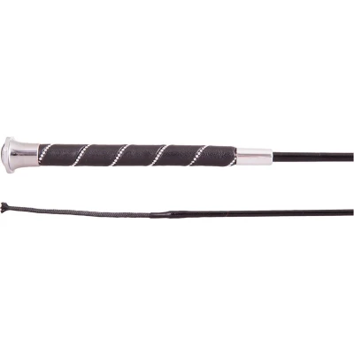 Afbeelding van BR Dressuurzweep Orion Zwart/Zilver 100cm
