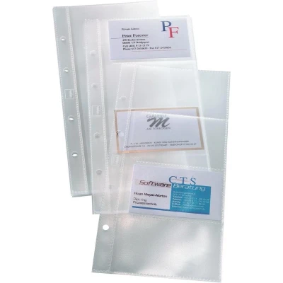 Afbeelding van Visitekaarthoes Sigel VZ350 voor visitekaartmap VZ300 80 kaarten 90x58mm