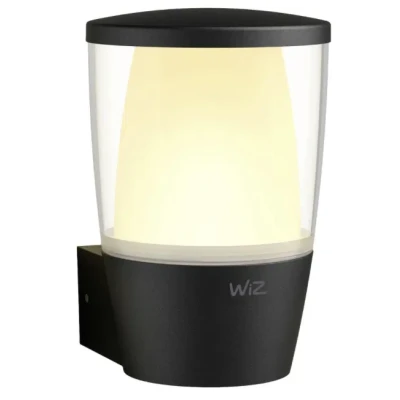 Afbeelding van WiZ Elpas Wandlamp voor Buiten Zwart Slimme LED Verlichting Gekleurd en Wit Licht 230V