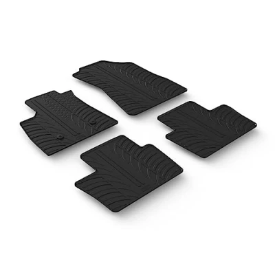 Afbeelding van Gledring 0018 Vloermatset Rubber voor en achter 4 zwart