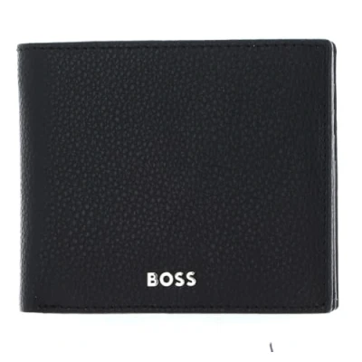 Afbeelding van HUGO BOSS Leren Portemonnee Classic Grained Wallet Black Zwart