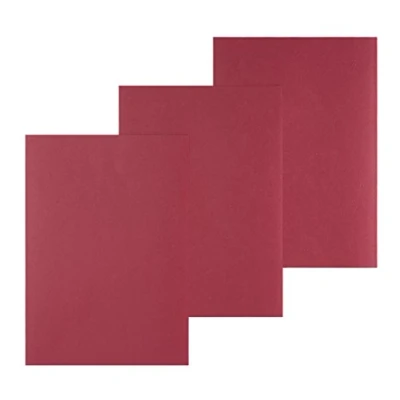 Image de Staples A4 (210 x 297 mm) rouge gaufré 250 g/m² 100 unités couverture à reliure cartonnée