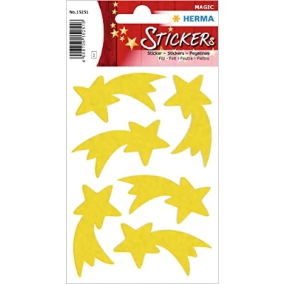 Afbeelding van HERMA 15251 sticker Geel Permanent 6 stuk(s)
