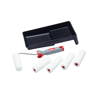 Image de ProDec 7 delige Schuim 4 inch Mini Verfrollers, Soft Grip Frame en Ladeset voor een gladde afwerking met glanzende satijnen verven op plinten, vensterbanken, paneeldeuren, kasten, metaal meer