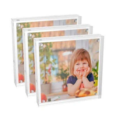 Afbeelding van Sezanrpt Clear Booth Fotolijst 13 x cm, 10 8 vierkant, plexiglas, acryl, 3 stuks