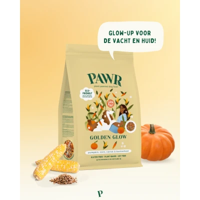 Afbeelding van Pawr Plantaardig Golden Glow Wortel / Maïs Pompoen Boekweit 750 GR