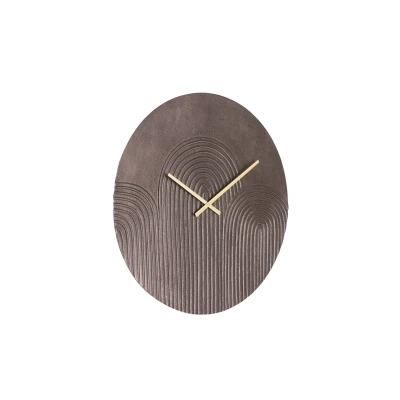 Afbeelding van Light &amp; Living Klok GWENNA 58x3x58cm Bruin