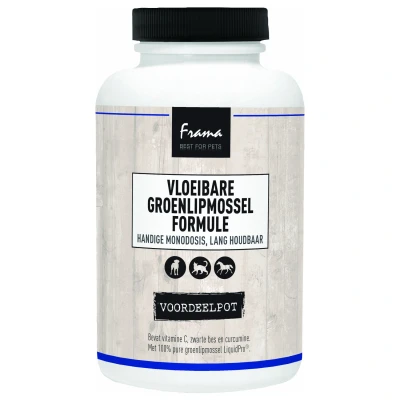 Afbeelding van Frama Best For Pets Groenlipmossel Vloeibaar 180 capsules