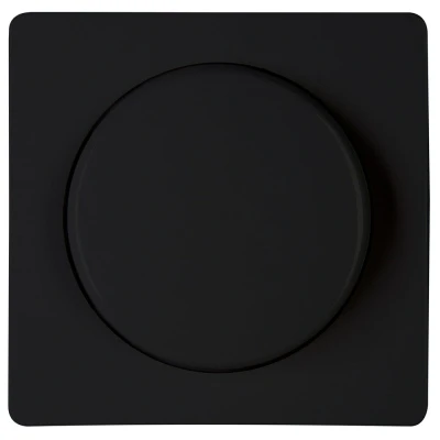 Afbeelding van Kopp Paris Dimmerplaat 1 Knop Mat Zwart 70 x 10 mm