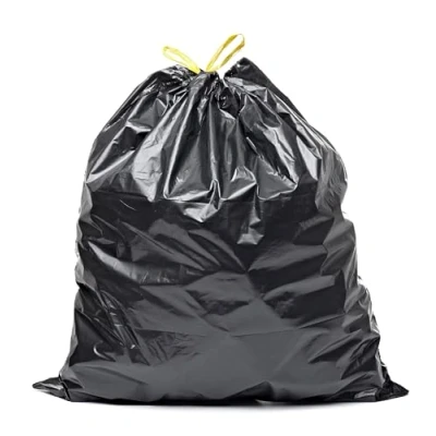 Afbeelding van Inoverse Set van 10 scheurvaste vuilniszakken 60 liter x 80 cm zwart