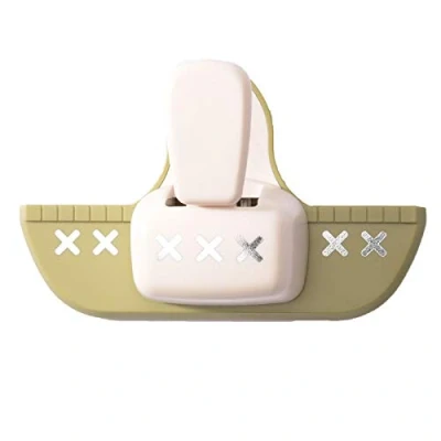 Afbeelding van Vaessen Creative Randperforator Kruissteek 9,6 x 4,5 cm Ronde perforator voor kaarten maken en knutselen
