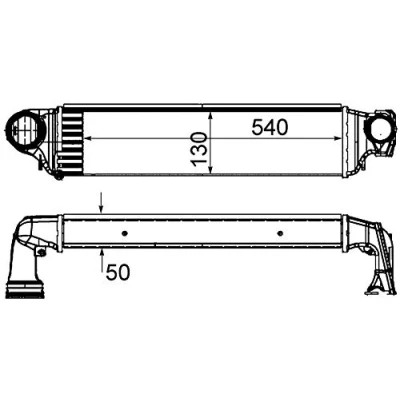 Afbeelding van MAHLE ORIGINAL CI 425 000S Intercooler BMW: 3 Saloon, Touring