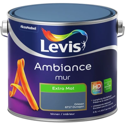 Afbeelding van Levis Ambiance muurverf extra mat 2,5l orkaan