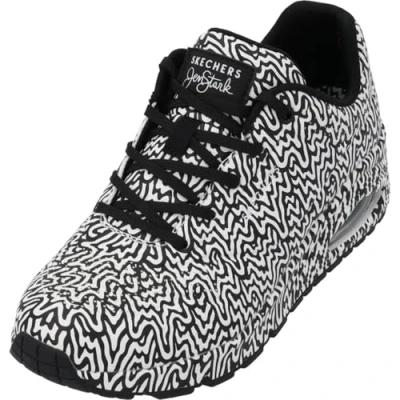Afbeelding van Skechers Sport UNO Sneakers laag black/white, Dames, Maat: 37, Black/white Pu