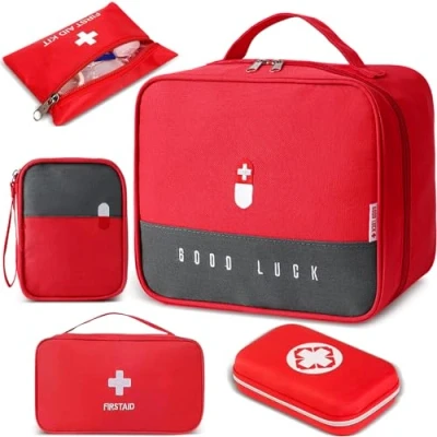 Afbeelding van TAVADA 5 stuks medicijnzakken, grote capaciteit, leeg, waterdicht, voor thuis, kantoor, reizen, outdoor, draagbaar, EHBO kit, nr, Nee