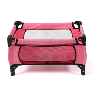 Afbeelding van Bayer Chic 2000 Poppen Reisbedje Deluxe Melange Pink