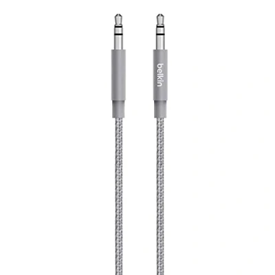 Afbeelding van Belkin Premium audiokabel, jackstekker 3,5 mm metaalgrijs