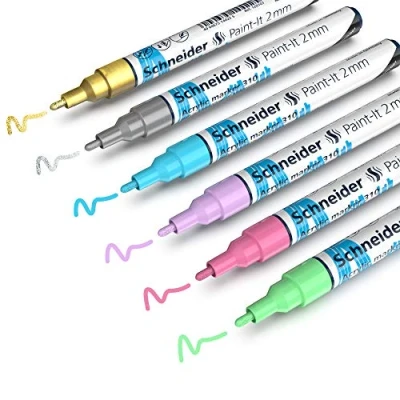 Afbeelding van Acryl Marker Schneider Paint it 310, etui 6st.