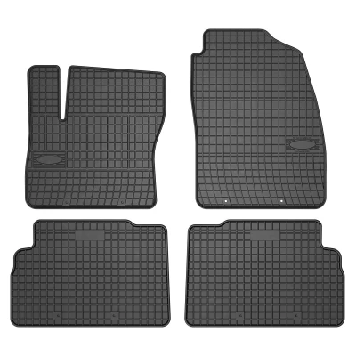 Afbeelding van FROGUM 0309 Vloermatset Rubber voor en achter 4 Zwart Op maat gemaakt FORD: C Max 2