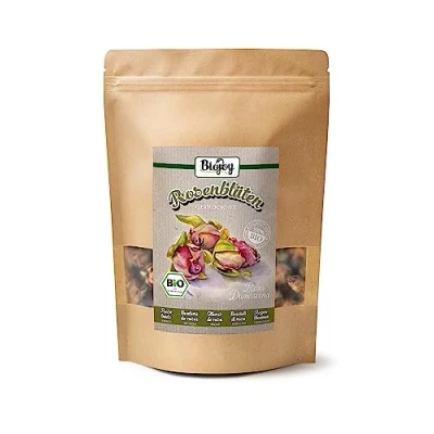 Afbeelding van Biojoy Biologische gedroogde rozenknoppen (150 g), heel, eetbare bloemen, rozenthee (Rosa Damascena)