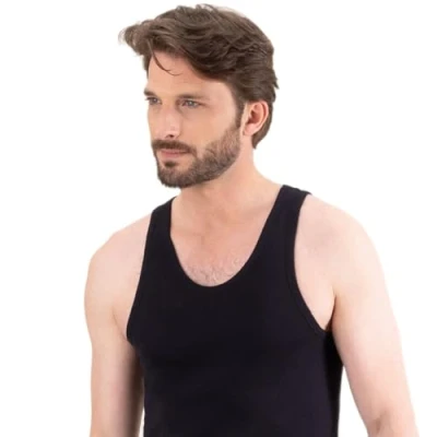 Image de Eminence Débardeur Pur Coton Premium Noir XXXL