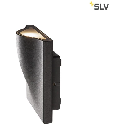 Afbeelding van SLV VILUA S 1002503 LED buitenlamp (wand) vast ingebouwd 8.3 W Antraciet