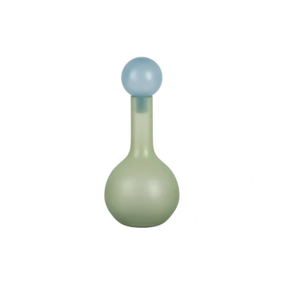 Afbeelding van Present Time Vaas Alegre Globo soft green &amp; blue