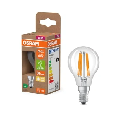 Afbeelding van OSRAM 4099854255229 LED lamp Energielabel A (A G) E14 Kogel 3.8 W = 60 Warmwit (Ø x h) 45 mm 1 stuk(s)
