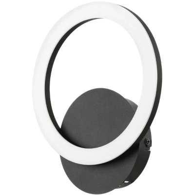 Afbeelding van EGLO connect.z Parrapos Z Smart Wandlamp 24 cm Zwart/Wit Instelbaar wit licht Dimbaar Zigbee