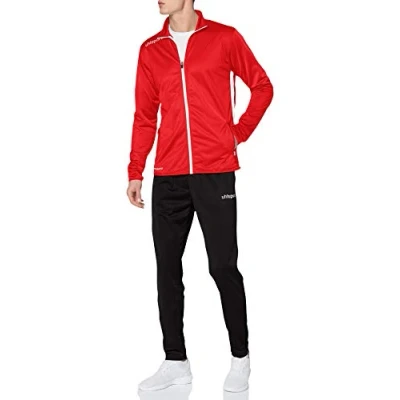Afbeelding van uhlsport Essential Classic SET Trainingspak, Heren, Maat: Medium, Rot/weiß