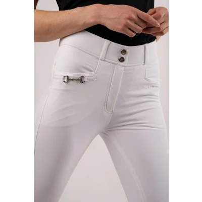 Image de Montar Pantalon d&#039;Équitation Molly Highwaist Full Grip Blanc 40