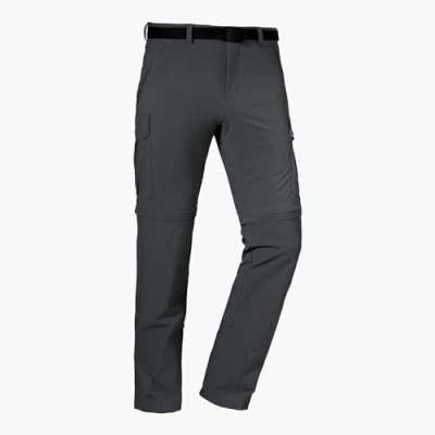 Afbeelding van Schöffel Trekkingbroek voor heren met ritssluiting van verkoelende 4 weg stretch UV bescherming Kyoto3, Asfalt