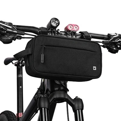Afbeelding van Rhinowalk Fietsstuurtas, fietstas voor stuur, multifunctioneel, waterdicht, mountainbike mand, fietsframetas, schoudertas, professionele fietsaccessoires