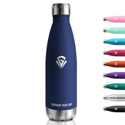 Afbeelding van Thermosfles 750 ml, thermosfles, BPA vrij, lekvrij, roestvrij staal, voor sport, volwassenen, kinderen, voetbal, universiteit, reizen