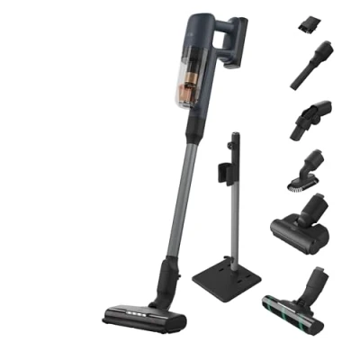Afbeelding van AEG Draadloze stofzuiger, AP71A142XN, Ultimate 7000, vloerzuigmond met led voorlicht, PetPro+ elektrische zuigborstel, digitaal display, 60% gerecycled kunststof, 80 dB, blauw denim